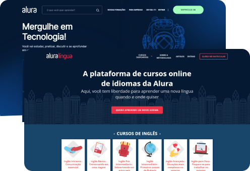 telas da página alura